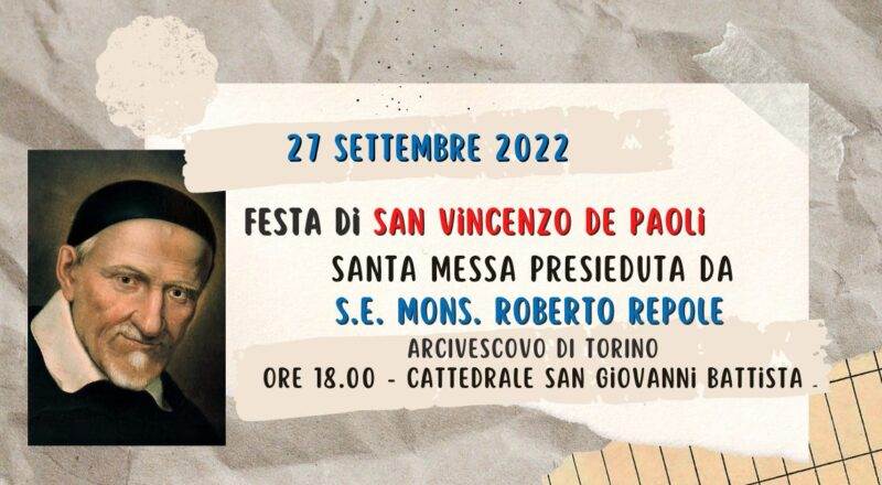 27/09/2022: Festa di San Vincenzo De Paoli