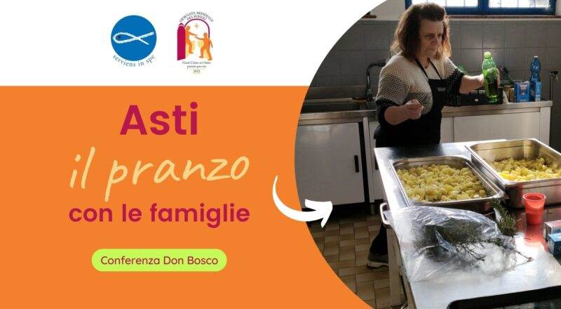 Giornata dei Poveri: Asti, il pranzo con le famiglie