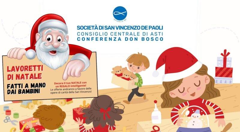 Asti: lavoretti di Natale realizzati dai bambini